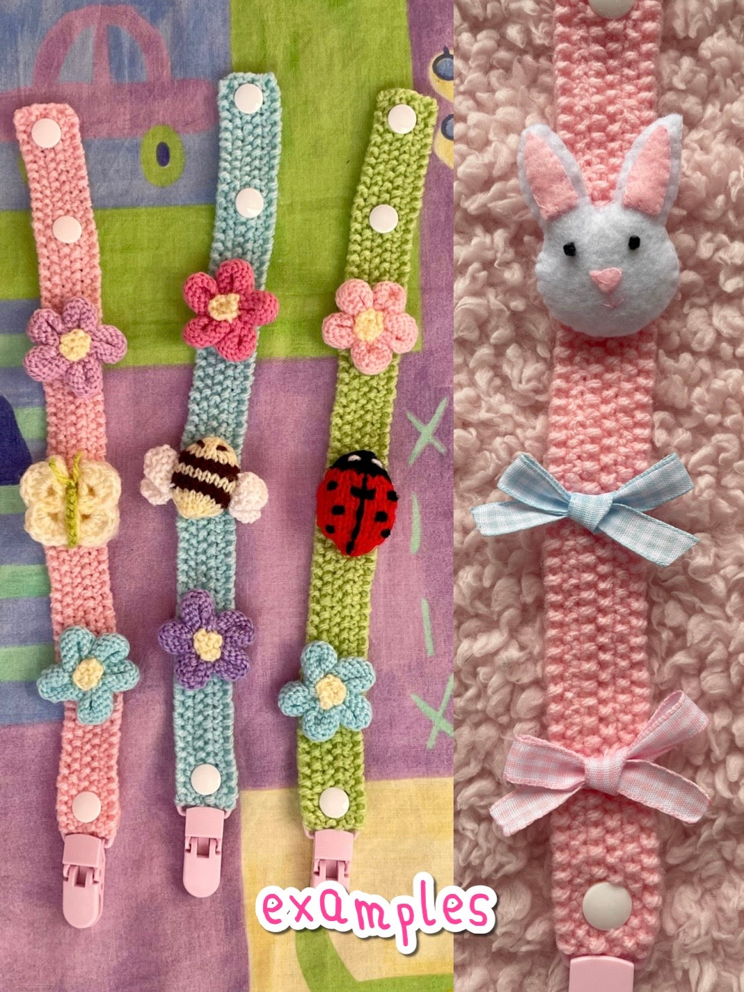 Custom adult pacifier clip