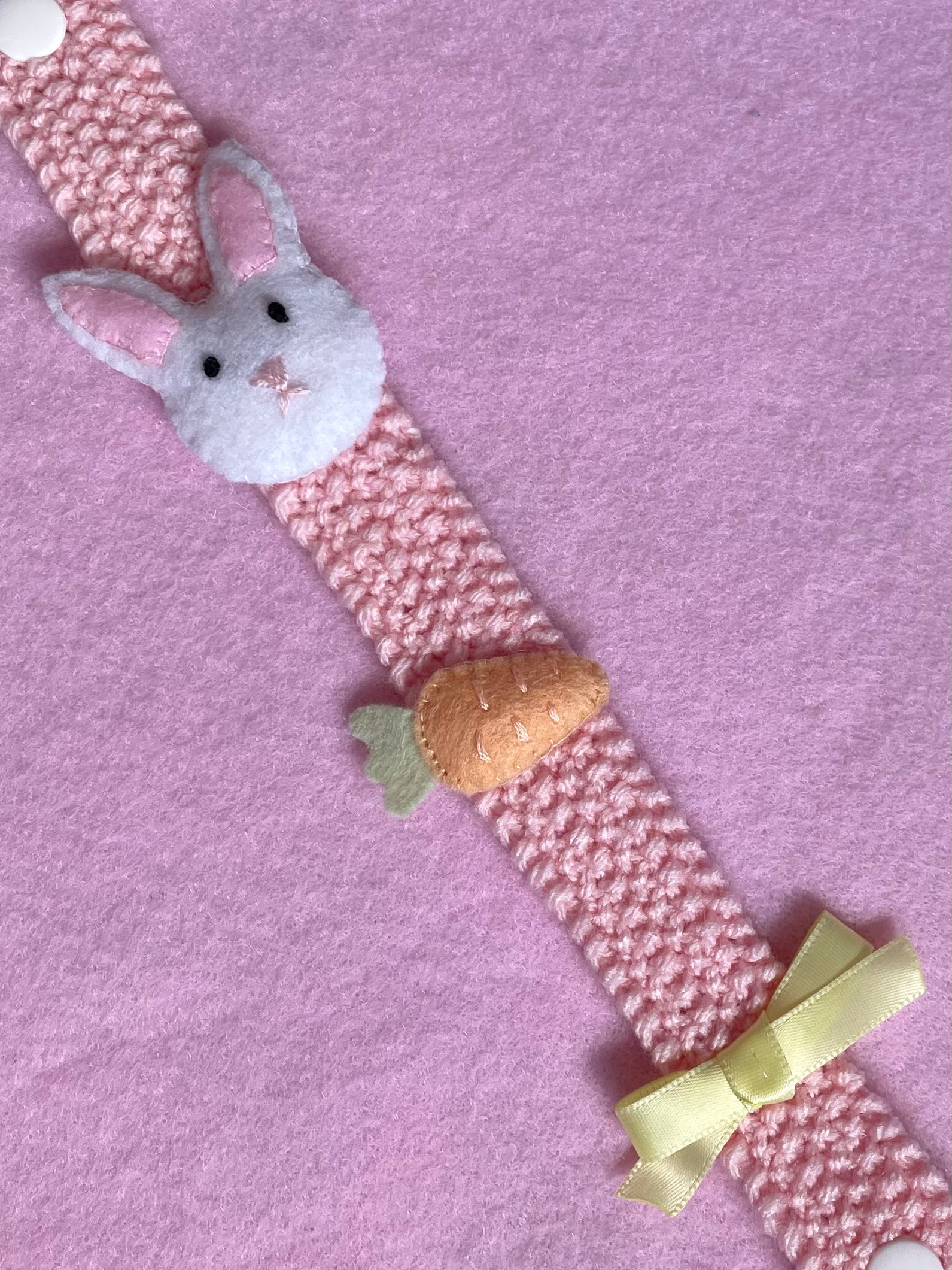 Bunny adult pacifier clip