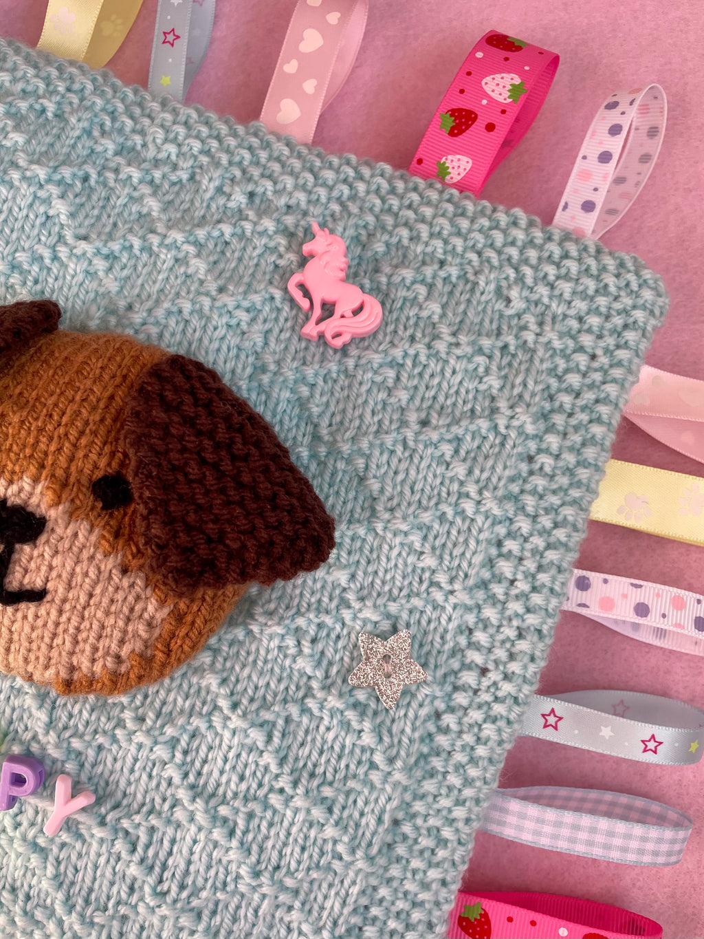 Puppy sensory blanket