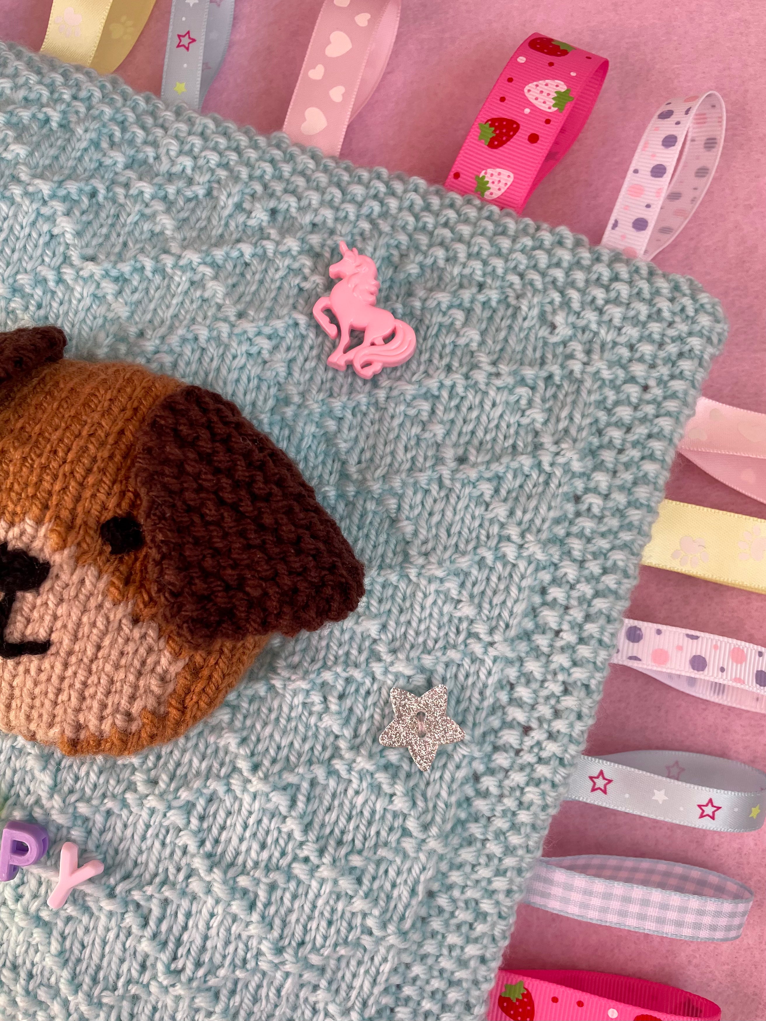 Puppy sensory blanket