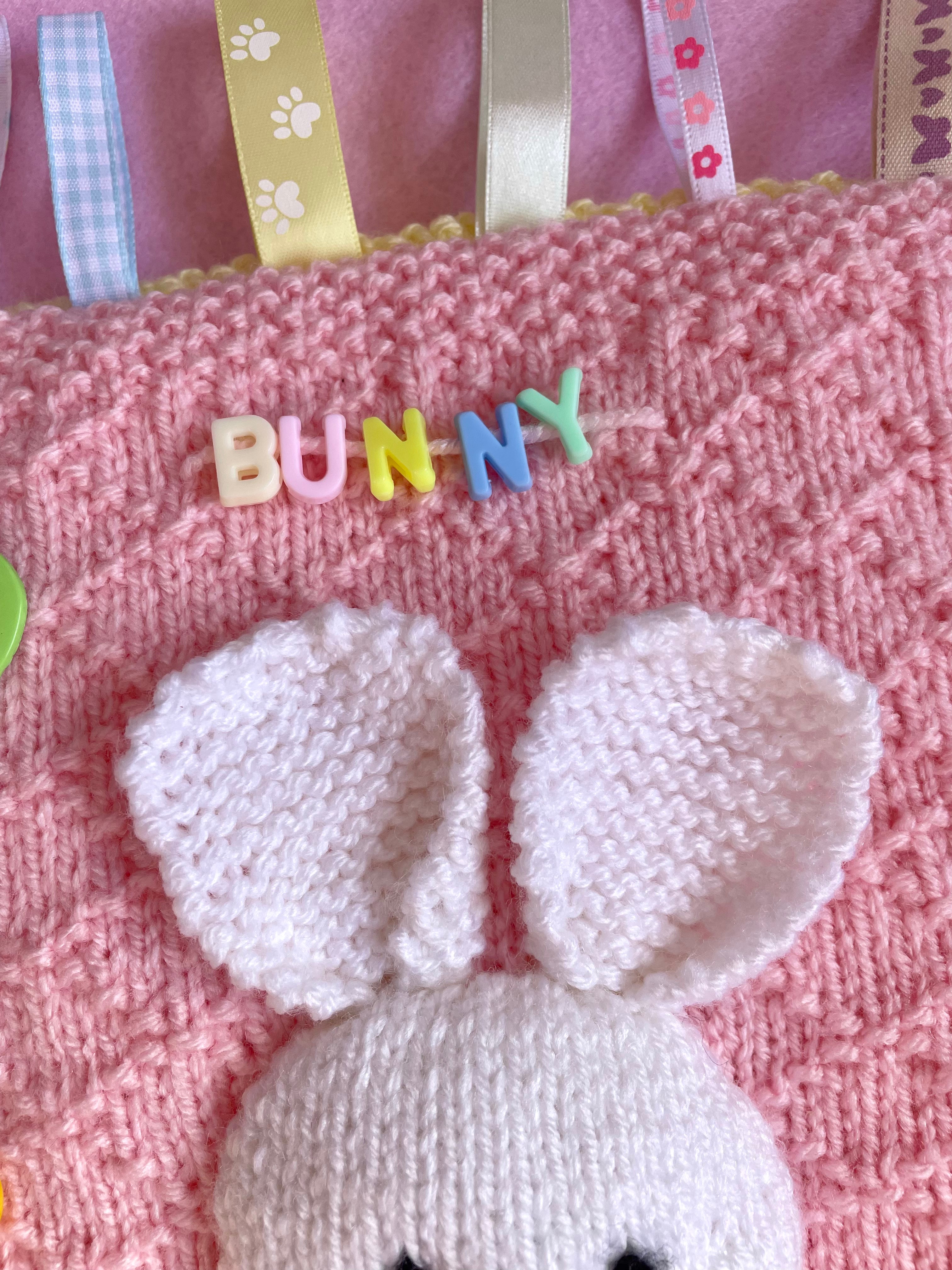 Bunny sensory blanket