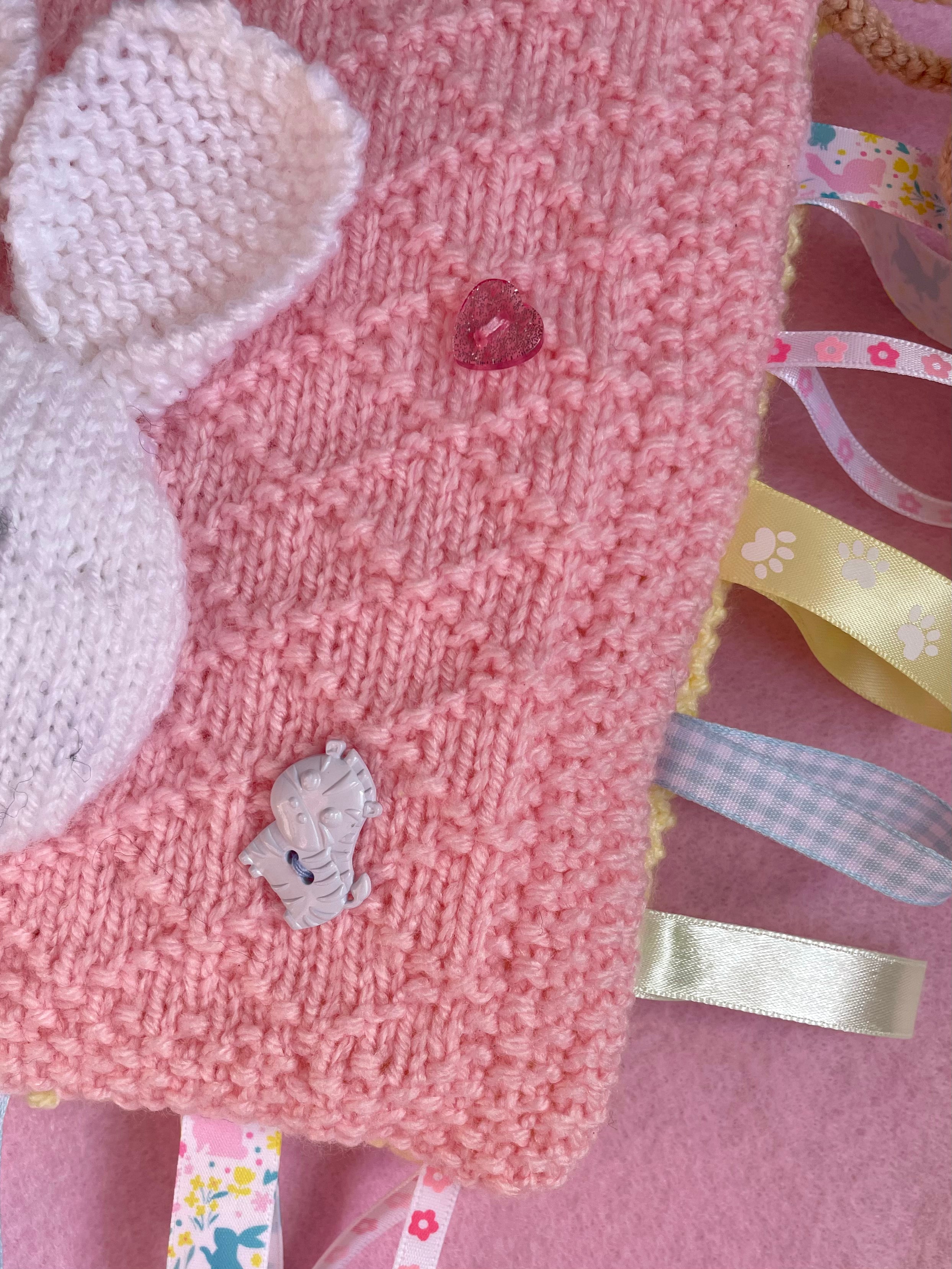 Bunny sensory blanket